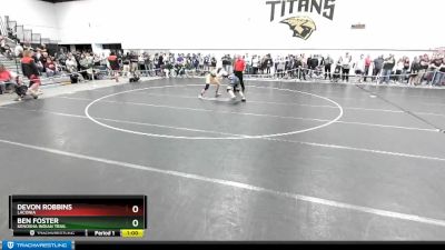 150 lbs Cons. Round 2 - Ben Foster, Kenosha Indian Trail vs Devon Robbins, Laconia