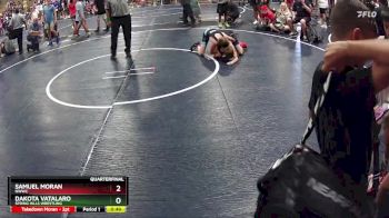 95 lbs Quarterfinal - Samuel Moran, NWWC vs Dakota Vatalaro, Spring Hills Wrestling