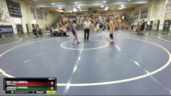 106 lbs Champ. Round 1 - Rey Villarreal, Peninsula vs Joshua Nangia, University