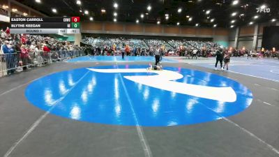 38-40 lbs Round 1 - Blythe Keegan, Nevada Elite vs Easton Carroll, Carson Bulldog Wrestling Club
