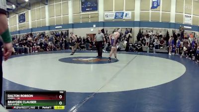 132 lbs Placement (16 Team) - Dalton Robson, Lowell vs Brayden Clauser, New Haven