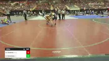 130 lbs Round Of 32 - Ayden Grooms, Okanogan Underground vs Austin Simmons, Jr. Drillers