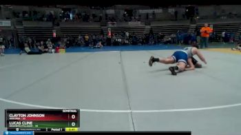 215 lbs Semis & 1st Wrestleback (8 Team) - Lucas Cline, Brainerd/Pillager vs Clayton Johnson, Waconia
