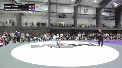 16U Girls FS - 120 lbs Cons. Round 2 - Nevaeh Taylor, WA vs Gabbie Gonsalves, WA
