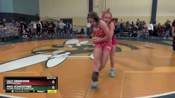 125 lbs Round 2 - Faye Schachtner, Victory School Of Wrestling vs Lilly Drinkwine, Northwestern