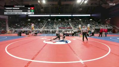 4A-175 lbs Champ. Round 1 - Hadley Hudson, Thunder Basin vs Peyton Henderson, Campbell County