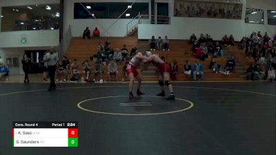 184 lbs Cons. Round 4 - Kyle Saez, Indianapolis vs Sammy Saunders, Wabash