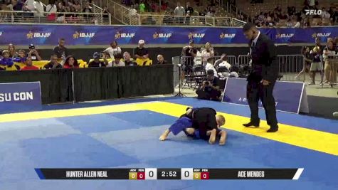 Hunter Allen Neal vs Ace Mendes 2026 Pan Kids Jiu-Jitsu IBJJF Championship