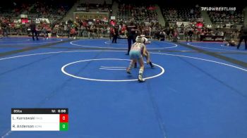 85 lbs Prelims - Leolyn Karnowski, Flint Hills vs Reese Anderson, South Central Punishers