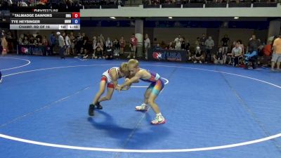 67 lbs Champ. Rd Of 16 - Talmadge Dawkins, Roundtree Wrestling Academy vs Tye Heysinger, Mustang Wrestling Club