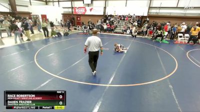 55 lbs Champ. Round 1 - Daxen Frazier, Shootbox Wrestling Club vs Race Robertson, Iron County Wrestling Academy