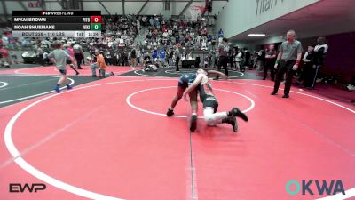 110 lbs Semifinal - M'Kai Brown, Pitbull Wrestling Academy vs Noah Shuemake, Viking Wrestling Club