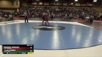 145 lbs Cons. Round 3 - Emanuel Serrano, Fort Morgan vs Tyler Karren, Castle View