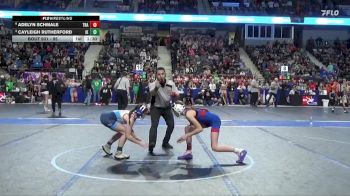 95 lbs Quarterfinal - Cayleigh Rutherford, Iola Kids vs Adelyn Schmale, Trailhands