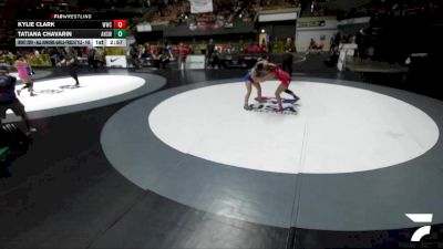 Champ. Round 2 - Kylie Clark, Wasco Wrestling Club vs Tatiana Chavarin, Ayala High School Wrestling