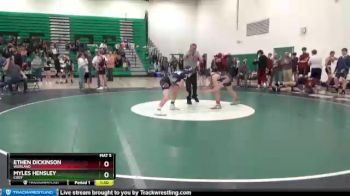 132 lbs Cons. Round 2 - Ethen Dickinson, Worland vs Myles Hensley, Cody