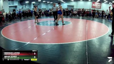 144 lbs Cons. Round 4 - Brennan Loving, River City Wrestling LLC vs Bryan Gomez, Red Lion Wrestling Club