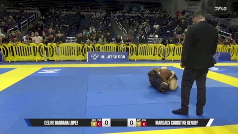Margaux Christine Genoff vs Celine Barbara Lopez 2025 Pan IBJJF Jiu-Jitsu No-Gi Championship