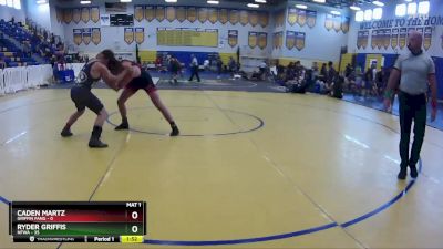 157 lbs Round 3 (8 Team) - Caden Martz, Griffin Fang vs RYDER GRIFFIS, NFWA