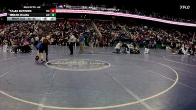 3A 120 lbs Cons. Round 2 - Oscar Zelaya, Asheboro High School vs Caleb Edwards, Piedmont High School