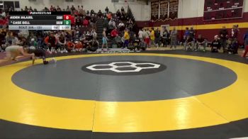 120 lbs Champ. Round 3 - Aiden Jalajel, Coweta vs Case Bell, Brownsburg