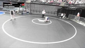 5A 106 lbs Cons. Round 3 - Zach Fowlke, Salem Hills vs Ryker Anderson, Wasatch