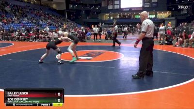 105 lbs Cons. Round 3 - Bailey Lusch, East Peoria vs Zoe Dempsey, New Lenox (Lincoln-Way West)