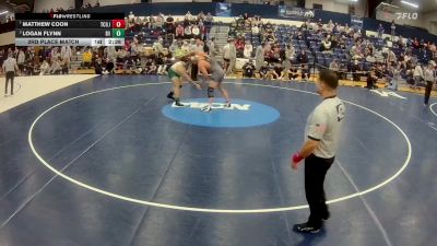 285 lbs 3rd Place Match - Matthew Coon, Tcnj vs Logan Flynn, Delaware Valley