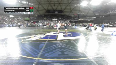 Boys 3A 150 lbs Cons. Round 2 - Jared Sum, Lynnwood vs Marcos Melgoza Galeana, River Ridge