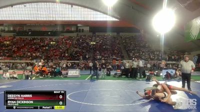 3A 160 lbs Champ. Round 1 - Ryan Dickinson, Fruitland vs Deegyn Harris, American Falls