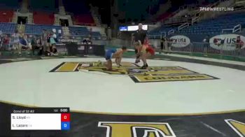 122 lbs Consi Of 32 #2 - Sophie Lloyd, Kansas vs Leilani Lazaro, California