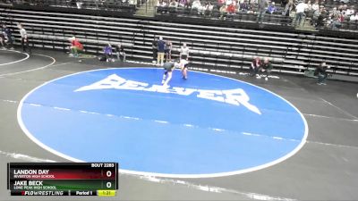 147 lbs Cons. Round 2 - Landon Day, Riverton High School vs Jake Beck, Lone Peak High School