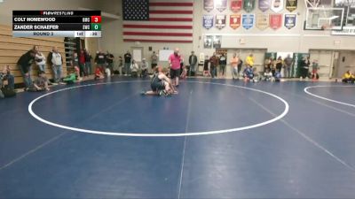 19 lbs Round 3 - Teagan Junker, Tiger Wrestling Club vs Raelynn Pennell, Knights Wrestling Club
