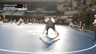 285 lbs Consi Of 8 #2 - Krystian Villatoro, Fort Mill vs Jakob Antidormi, Socastee