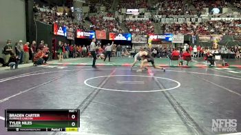 Champ. Round 1 - Braden Carter, Florence-Carlton vs Tyler Niles, Shepherd