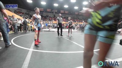 100 lbs Consi Of 4 - Raylon Banks, Lone Grove Takedown Club vs Jacen Calhoun, Lions Wrestling Academy