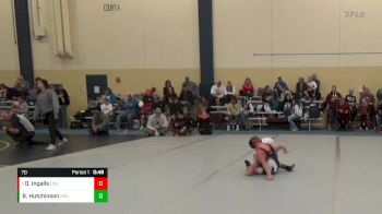 70 lbs Quarterfinal - Dylan Ingalls, Legends Of Gold vs Bode Hutchinson, Grapplers