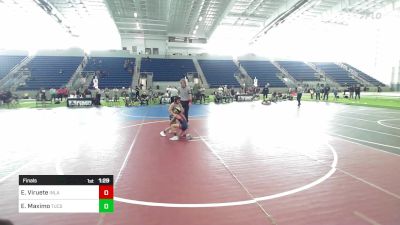 74 lbs Final - Elijah Goku Viruete, Inland Elite Wrestling Club vs Estevan Maximo, Tucson Cyclones