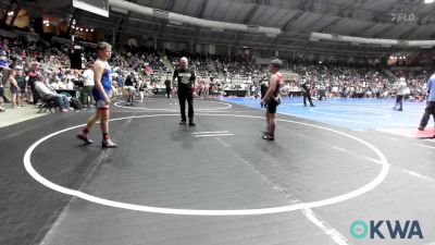 131 lbs Round Of 16 - Grant Woodworth, Tuttle Wrestling vs Fisher Hill, Vinita Kids Wrestling