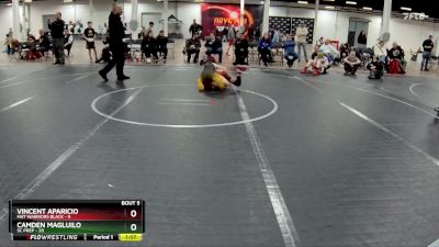 84 lbs Round 3 (4 Team) - Camden Magluilo, SC Prep vs Vincent Aparicio, Mat Warriors Black