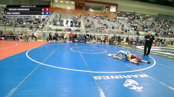 U15 Women - 39 lbs Quarters - Regan Kinneman, AZ vs Mia Pardo, NC