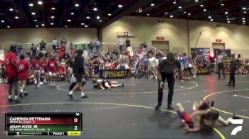 56 lbs Quarterfinals (8 Team) - Cameron Rettmann, Metro All Stars vs Adam Husk Jr, The Funky Singlets Yellow