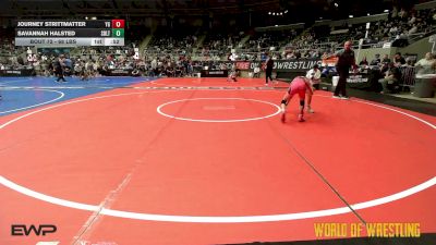 68 lbs Consi Of 8 #2 - Journey Strittmatter, Young Guns vs Savannah Halsted, Sebolt Wrestling Academy