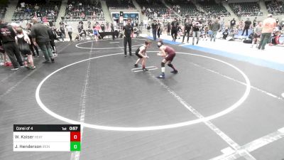 67 lbs Consi Of 4 - Wyatt Kaiser, Heat vs Jax Henderson, IRONMEN Wrestling Club