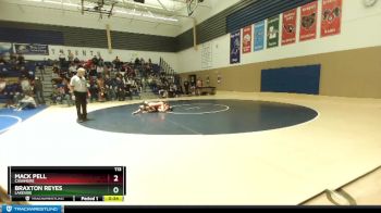 113 lbs Cons. Semi - Braxton Reyes, Lakeside vs Mack Pell, Cashmere