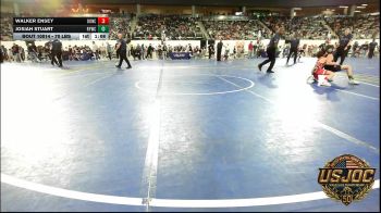 70 lbs Round Of 32 - Walker Ensey, Duncan Demon Wrestling vs Josiah Stuart, Randall Youth Wrestling Club