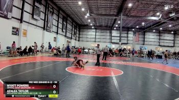 50 lbs Cons. Round 2 - Azalea Taylor, Kellam Mat Rats Wrestling Club vs Wyatt Powers, Crystal Coast Grapplers