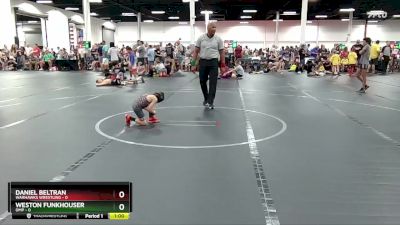 40 lbs Round 2 (6 Team) - Weston Funkhouser, OMP vs Daniel Beltran, Warhawks Wrestling