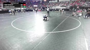 D2-126 lbs 5th Place Match - Landen Bogard, East Troy vs Rhet Spurley, Dodgeville