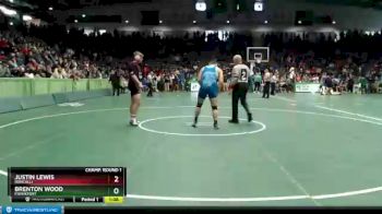 220 lbs Champ. Round 1 - Justin Lewis, Roncalli vs Brenton Wood, Frankfort